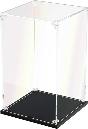vitrina de acrílico transparente, vitrina autoensamblable para coleccionables, figuras de acción, muñecas, juguetes – Caja de vidrio alternativa