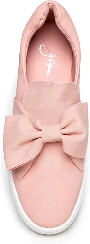 Vista 5 de J. Adams - Tenis de plataforma sin cordones con diseño de moño, cómodos y de punta cerrada - Wally