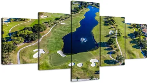 Vista 25 de chenchenArt Payne's Valley Golf Course 19th Hole - Arte de pared para sala de estar, dormitorio, baño, decoración del hogar, campo de golf