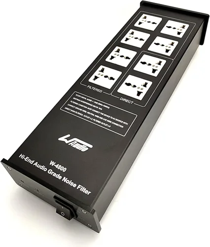 WAudio Filtro de energía de ruido de CA - Acondicionador de línea purificador de energía Protector de sobretensiones con salidas universales