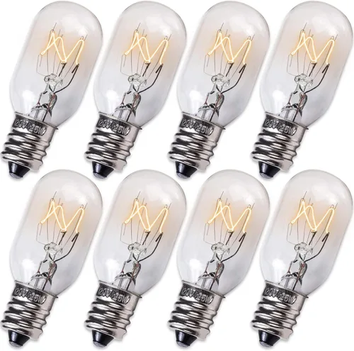Vista 11 de BlueStars Bombilla para Lámpara de Sal E12 T20 120V 15W, 2700K Blanco Cálido, Base de Candelabro E12 para Lámparas de Roca de Sal del Himalaya