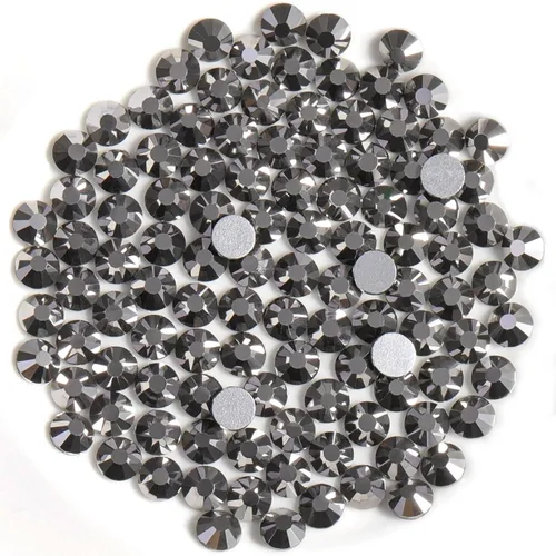 Vista 437 de Beadsland 1440 diamantes de imitación de cristal con parte trasera plana, gemas redondas, ámbar, SS3, 0.047-0.055 in