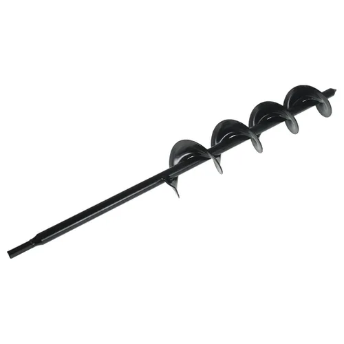 Broca de taladro de 3 x 24 pulgadas, broca para plantación de jardín, broca para plantar, perforadora para poste para plantar bulbos, broca de