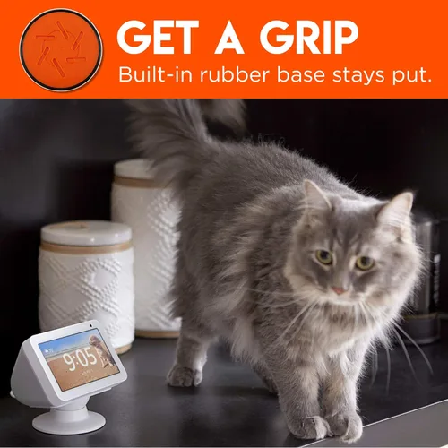 Vista 7 de Made for Yaxa Tilt + Swivel Stand for the Echo Show 5 - White