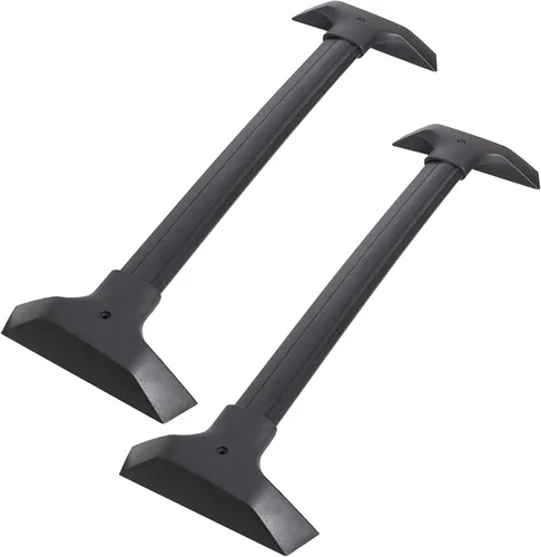 Vista 6 de ECOTRIC - Barras transversales de techo de aluminio compatibles con portaequipajes de techo superior Chevy Traverse 2009-2017 (1 par). Los canales