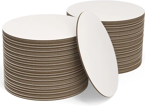 Tableros redondos blancos para tartas, paquete de 25 unidades, 6 pulgadas, círculos redondos de cartón para tartas, bandeja base desechable para