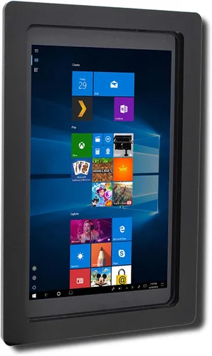 Vista 2 de TABcare Funda de acrílico VESA antirrobo para tableta Microsoft Surface Go con montaje en pared (superficie Go 1/2/3/4, negro)