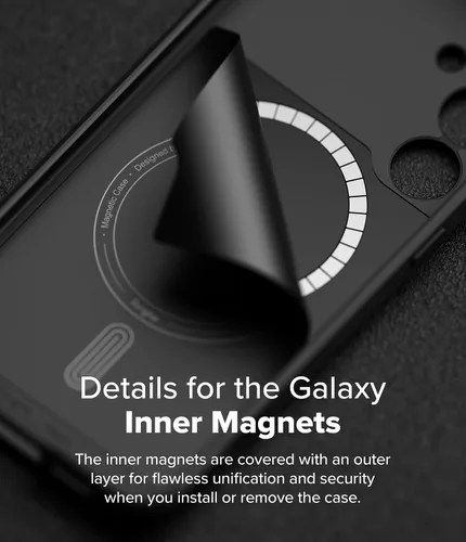 Vista 6 de Ringke Onyx Funda para Samsung Galaxy S24 FE [compatible con MagSafe] resistente al aceite y a la suciedad, protección mejorada del lente