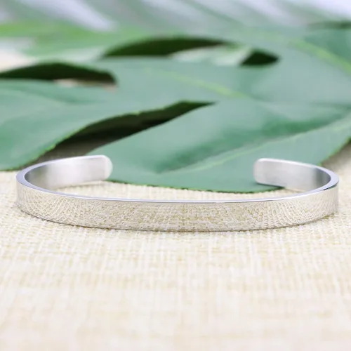 Vista 5 de Joycuff - Pulseras inspiradoras para mujer regalo personalizado para mamá pulsera con frase grabada joyas para cumpleaños