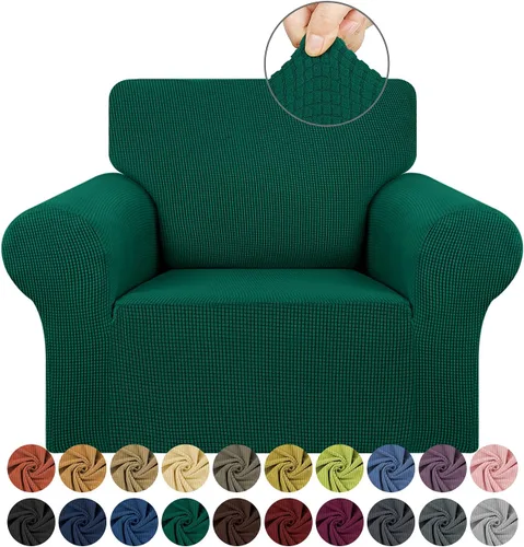 Vista 79 de KEKUOU - Funda elástica para sofá de 3 plazas (de 79 a 94 pulgadas), protector de muebles de 3 asientos con parte inferior elástica para niños