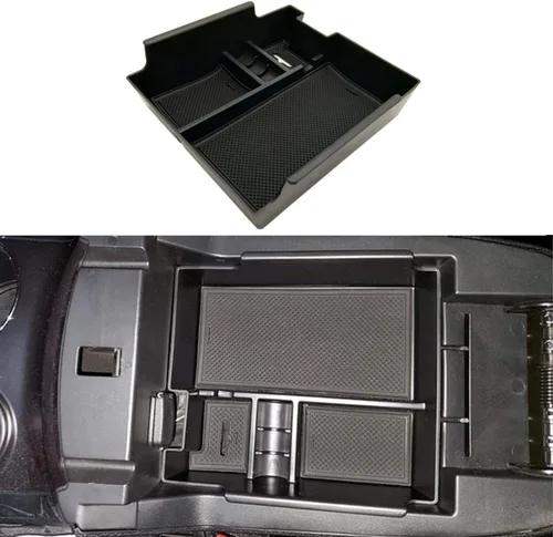 Vista 2 de JOJOMARK Compatible con Ford Explorer 2012 2013 2014 2015 2016 2017 2018 2019 Organizador de bandeja para consola central, caja de almacenamiento