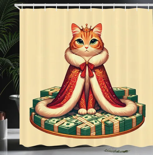 Vista 34 de Ambesonne Cortina de ducha humor, Why You No Plunger Guy Meme Face Angry Grumpy Washroom Design Print, juego de decoración de baño de tela
