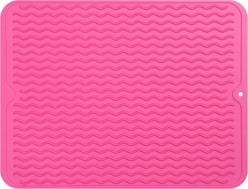 Vista 172 de MicoYang Alfombrilla de Silicona para Secar Platos de Múltiples Usos, Fácil de Limpiar, Ecológica, Alfombrilla de Silicona Resistente al Calor