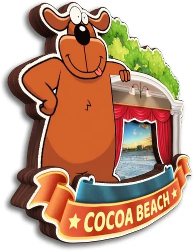 Vista 24 de Cocoa Beach - Imán para nevera de la colección de madera 3D de madera hecha a mano para viajes, recuerdos de la ciudad, decoración del hogar, regalo