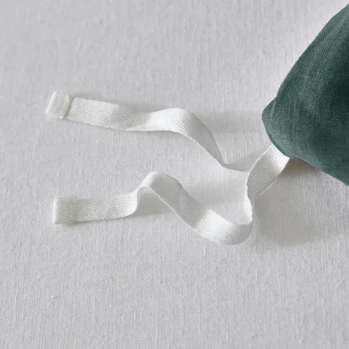 Vista 8 de EVERLY Juego de funda de edredón de lino 100% puro tamaño Twin 68X90 pulgadas 2 piezas (1 funda de edredón, 1 funda de almohada) suave