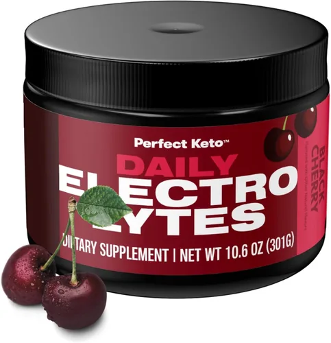 Perfect Keto Polvo de hidratación de electrolitos | Apoya la hidratación, la recuperación y el sistema inmunológico saludable | Sin azúcar, bajo en
