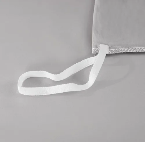 Vista 171 de SAPHREAS Juego de funda de edredón de algodón, tamaño King, a cuadros color gris oscuro y gris, geométrico, 3 piezas, 1 funda de edredón y 2 fundas