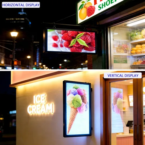 Vista 2 de Letrero LED HS Desplazante Programable, Pantalla de Letreros de Neón Digital Abierto para Exteriores Impermeable, Tablero de Mensajes Electrónicos