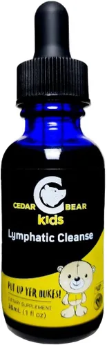 Cedar Bear Lymphatic Cleanse for Kids - Liquid Herbal Supplement That Supports Healthy Lymphatic & Immune Function 1 fl oz (Pack of 1)