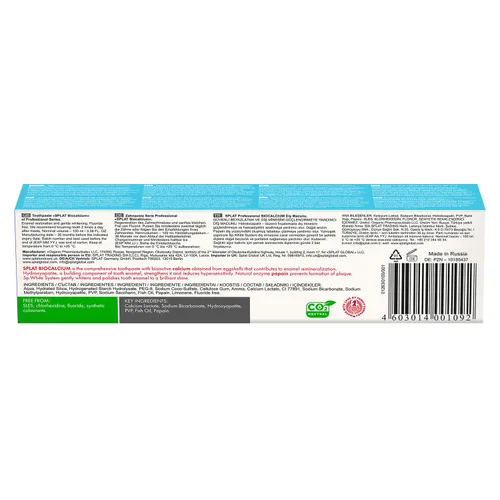 Vista 3 de Splat Pasta de dientes de acción múltiple de la serie profesional con reducción bioactiva de la sensibilidad del diente de la restauración