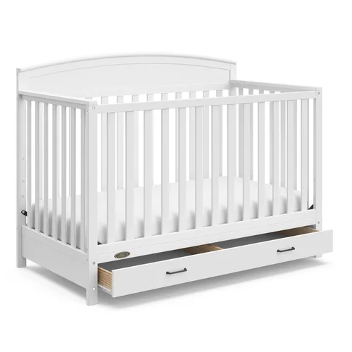 Vista 20 de Graco Benton - Cuna convertible 5 en 1 con cajón, certificado GREENGUARD Gold, se convierte de cuna de bebé a cama infantil, sofá cama y cama