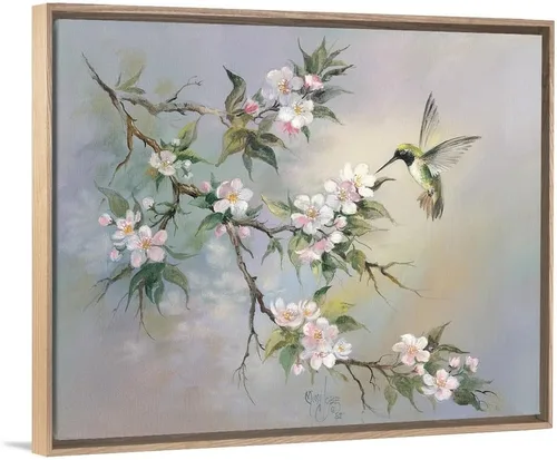 Vista 15 de Lienzo decorativo para pared, diseño de colibrí