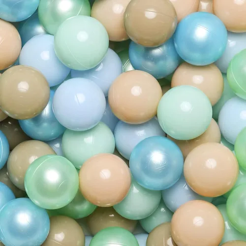 Vista 10 de Bolas de pozo de bolas Realhaha 50 100 200 500 Bolas de juego de plástico para bebés, niñas, niños pequeños, tienda de campaña, piscina, sala