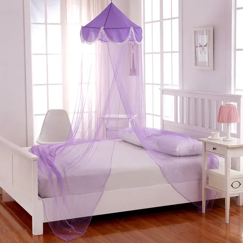 Vista 2 de Cotton Loft Pom - Toldo de cama plegable para niños, tamaño único, color azul