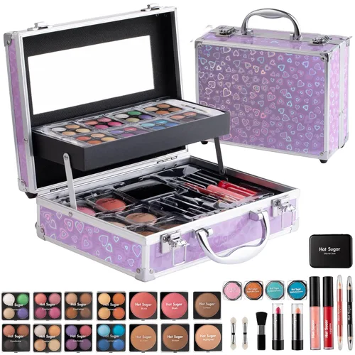 Hot Sugar Kit de Maquillaje Todo en Uno Definitivo para Chicas Adolescentes, Set de Regalo de Maquillaje Básico para Mujeres - Crea Looks