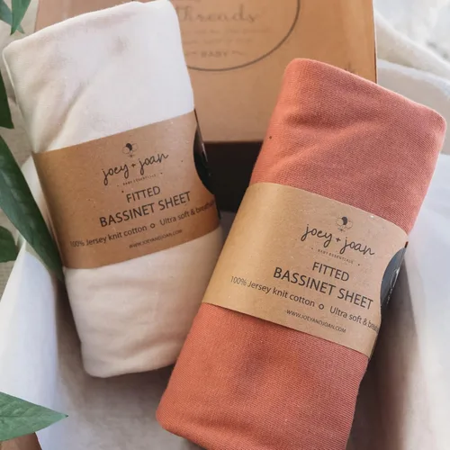 Vista 10 de Sábanas ajustadas de moisés 33x20 para Baby Beside Dreamer Cuna lateral y cama de noche – Suavemente suave 100% algodón jersey – Azul polvoriento +