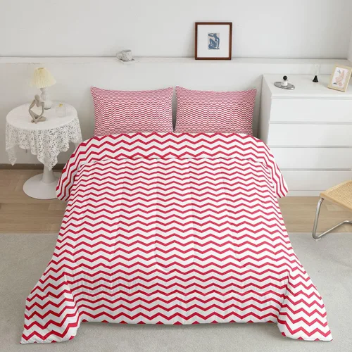 Vista 18 de Manfei Geometric Triangle Twin Size Bedding Set with 1 Pillowcase - Triangles Bedding Set for Kids Boys Girls Bedroom,Modern Simple 2 Pieces All