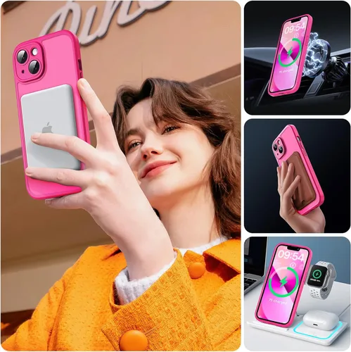 Vista 995 de TOCOL Funda para iPhone 11, compatible con Magsafe, protección completa de cámara, imanes integrados, protección contra caídas, funda translúcida