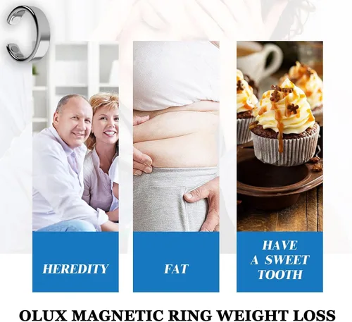Vista 3 de Olux Anillo magnético Olux, anillo Olux, anillo magnético Olux para pérdida de peso (3 piezas)