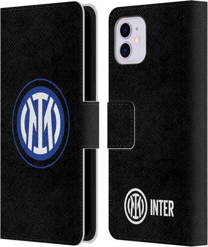 Vista 118 de Head Case Designs Officially Licensed Inter Milan Flag Badge Leather Wallet Case Compatible with Apple iPhone 7 Plus/iPhone 8 Plus