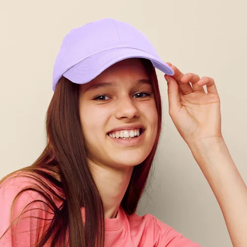 Vista 6 de DALIX Womens Cap Adjustable Hat 100% Cotton Black White Gold Lavender Blue Pink Lime Green Hot Pink