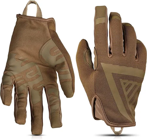Vista 9 de Glove Station The Impulse 1.0 Tactical Gloves for Men with Touchscreen Compatibility – Suede Leather & Spandex Shooting Gloves for Motorcycle