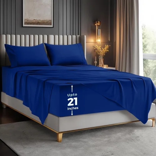 Vista 20 de Utopia Bedding - Juego de sábanas de bolsillo profundo para cama individual – Se adapta a colchones de hasta 21 pulgadas – Refrescantes, suaves