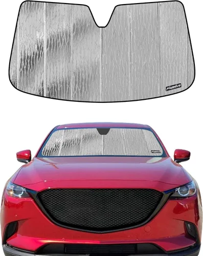 Vista 23 de Pigenius Parasol de parabrisas para Mazda CX-9 2007-2015 Parasol de ventana frontal personalizado - Protección