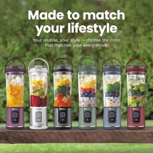 Vista 51 de Ninja BC155PS Blast - Licuadora portátil de dos unidades, inalámbrica, recipiente de 18 onzas, licuadora personal para batidos y smoothies, sin BPA
