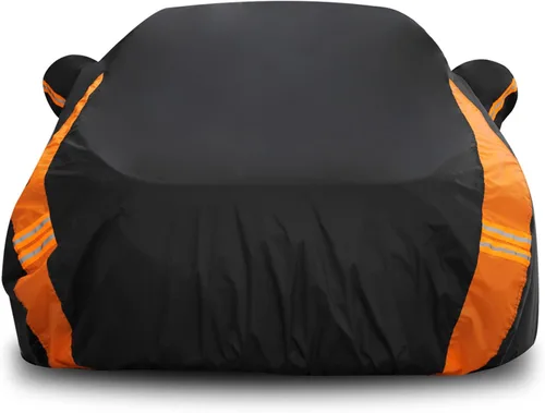 Vista 19 de Avecrew para Jeep Wrangler Funda Impermeable de 2 Puertas, Todo Clima para Coche, Funda de Lluvia para Automóviles, Cubierta Completa