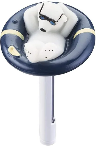 Vista 5 de N/Y Termómetro flotante para piscina, termómetro de agua de estanque con cuerda, termómetro de piscina para bebés para piscinas al aire libre e