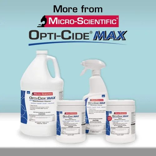 Vista 8 de Micro-Scientific Opti-Cide3 Paños desinfectantes, para limpiar superficies, para el cuidado de la salud.