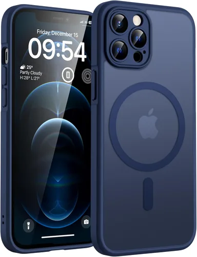 Vista 617 de TOCOL Funda para iPhone 11, compatible con Magsafe, protección completa de cámara, imanes integrados, protección contra caídas, funda translúcida