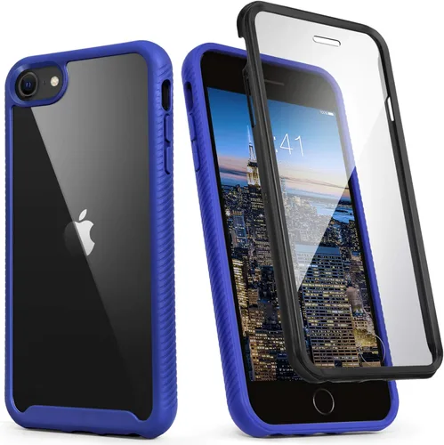 Vista 14 de IDweel para iPhone SE 2020, para iPhone 8 y 7 y SE 2022 (SE 2ª/3ª), funda protectora de cuerpo completo de ajuste delgado con amortiguación