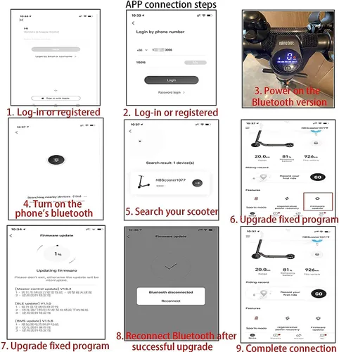 Vista 7 de Reemplazo de placa de control original para Segway Ninebot ES1 ES2 ES4 Scooter eléctrico madre PCB controlador Asamblea eléctrica Kickscooter Kit