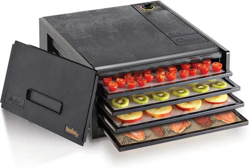 Vista 9 de Excalibur Máquina deshidratadora eléctrica de alimentos de 9 bandejas con temporizador de 26 horas, apagado automático, control preciso