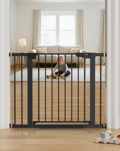 Vista 17 de Cumbor Puerta de bebé extra alta de 36 pulgadas para escaleras, puerta para perros de 29.7-40.6 pulgadas de ancho para puertas, puertas de mascotas