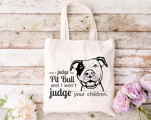 Vista 9 de Pet Studio Art Bolso tote Don't Judge My Dog