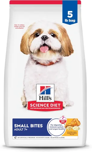 Comida para perros seca para longevidad, activa, de pollo Hill´s science diet, arroz y cebada para adultos mayores de 7 años