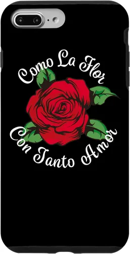 Vista 12 de iPhone 14 Pro Max Como La Flor - Bailar Cumbia - Funda de regalo de fiesta de rosa mexicana
